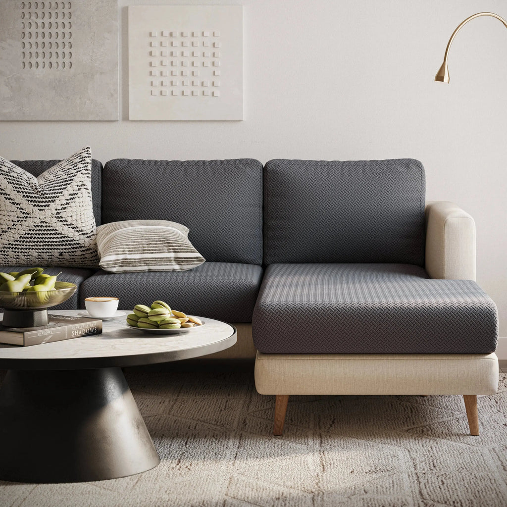 Housse de canapé Loumaa couleur gris foncé